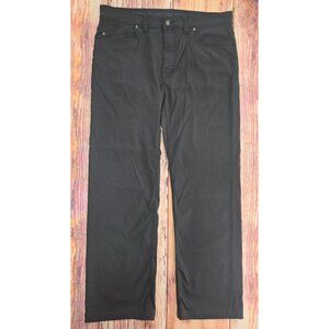 Prana Mens Brion Slim Fit Nylon Pants 36x30 Gray
